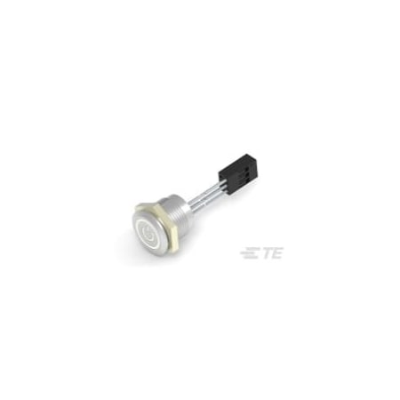 Te Connectivity Pushbutton Switch, Spst, On-Off, 1A, 24Vdc, Wire Terminal, Panel Mount 2342833-2
